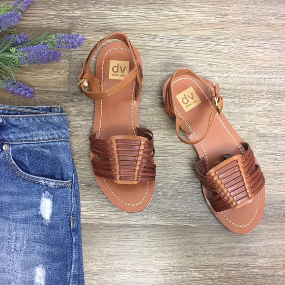 Dolce Vita Shoes - Dolce Vita | Cognac Flat Leather Sandals